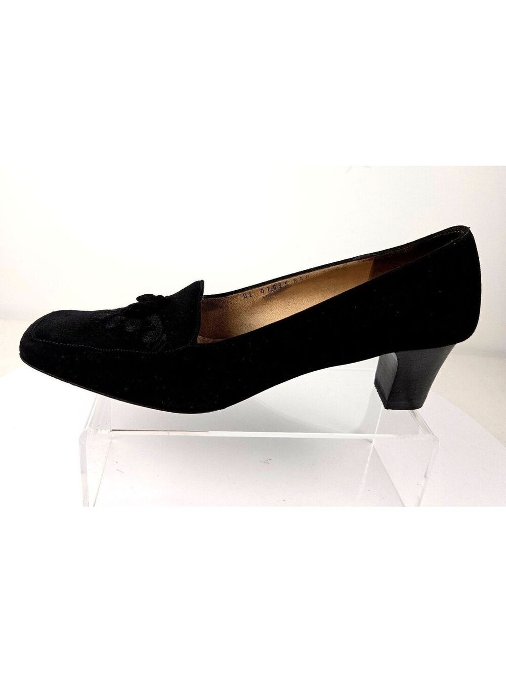 Salvatore Ferragamo SHERRY 9 1/2 AAAA Nero Suede Kid